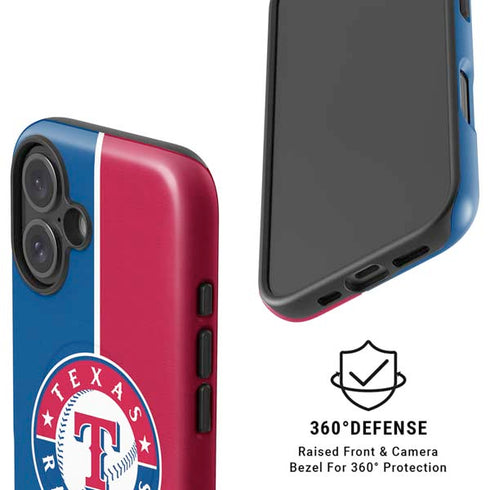 MLB Texas Rangers Split iPhone 16 Magsafe Impact Case